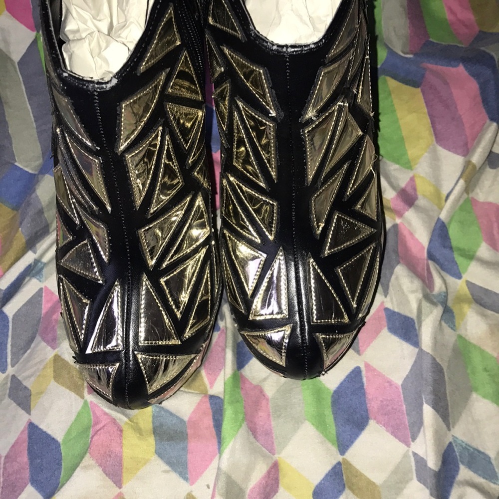 Geometric Heelless Wedge Extra pics